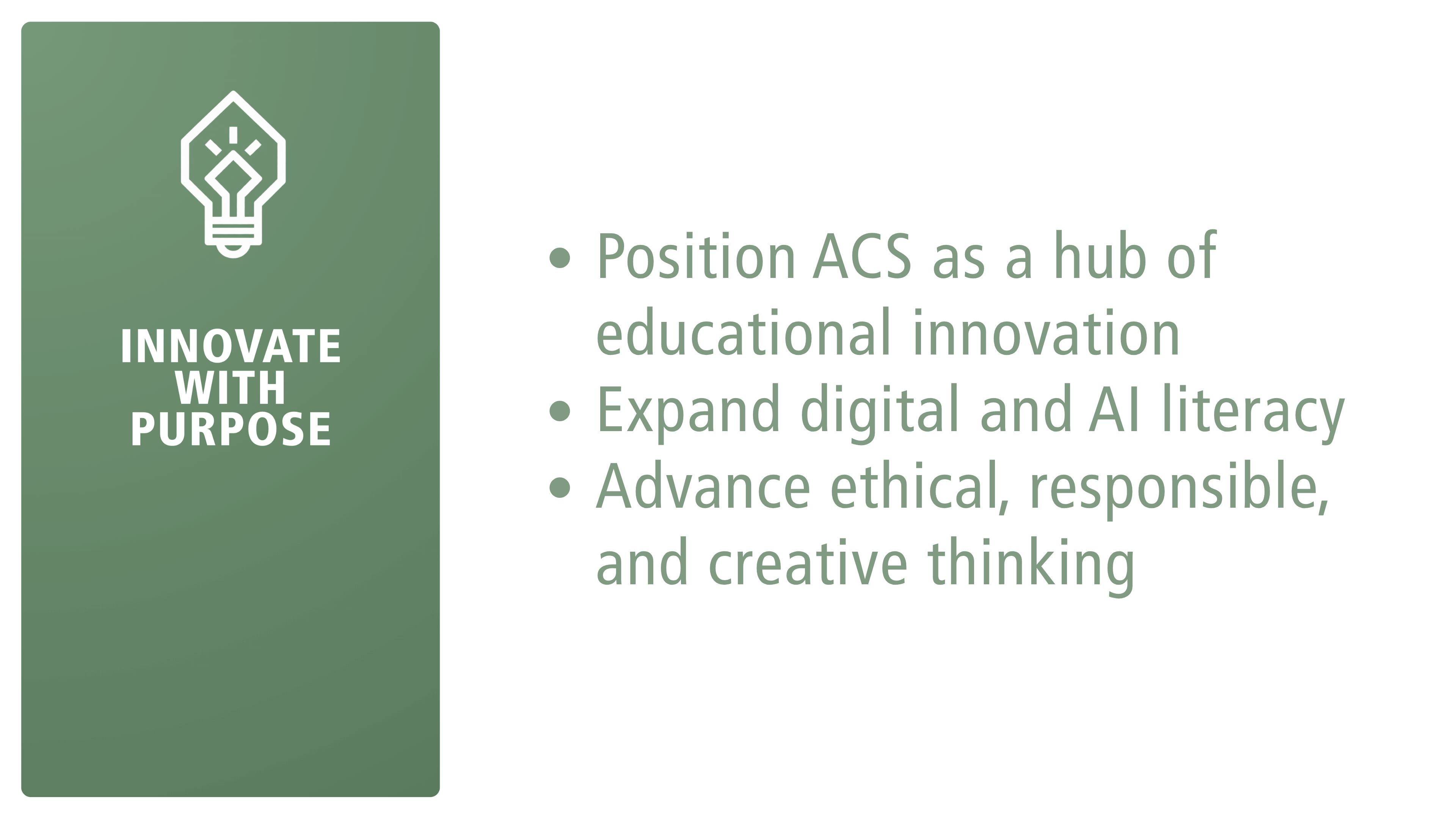 Innovate with Purpose